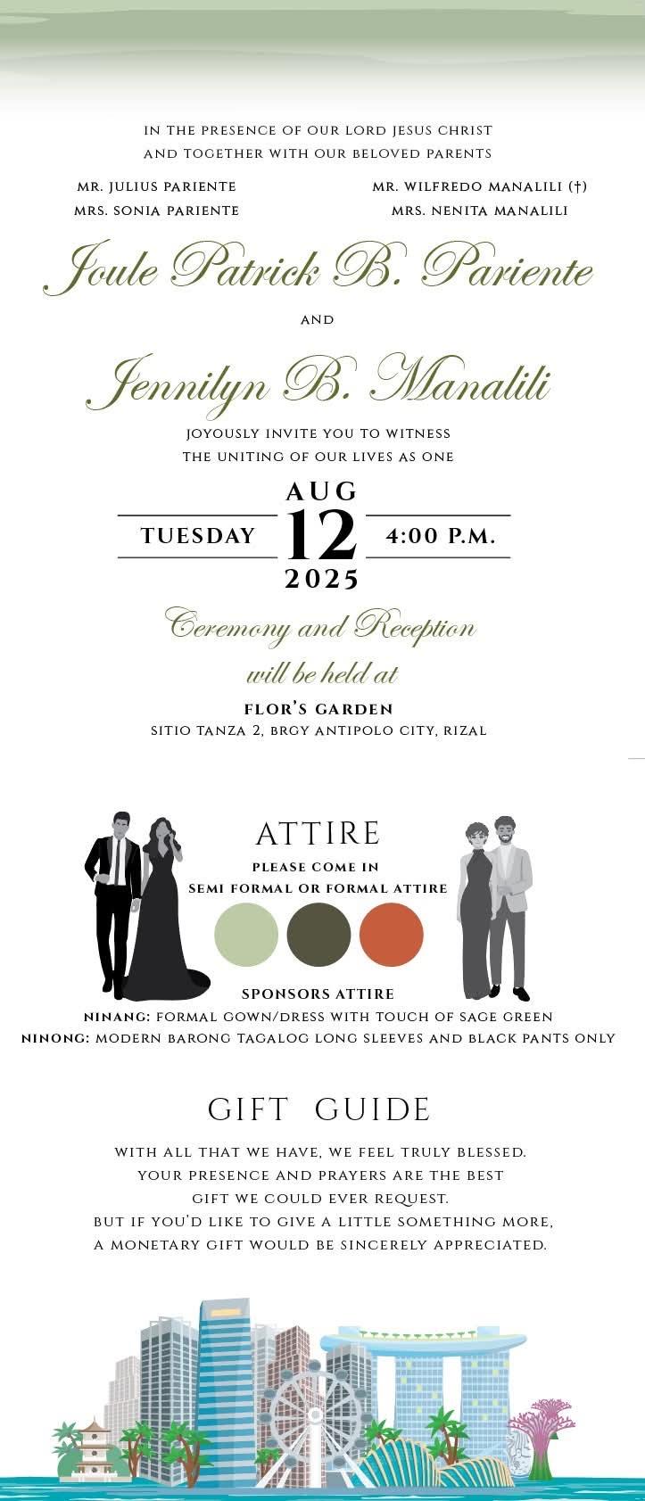 The Wedding Website of Jennilyn Manalili and Joule Patrick Pariente