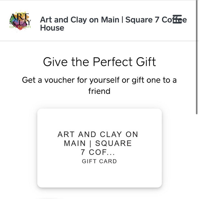 Order Art and Clay on Main | Square 7 Coffee House eGift Cards