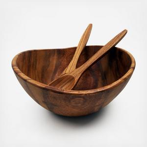 EXCLUSIVE Deep Bowl with Salad Servers
