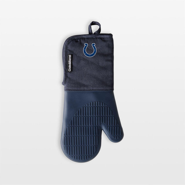 NFL Indianapolis Colts Blue Organic Cotton Oven Mitt with Silicone Grip