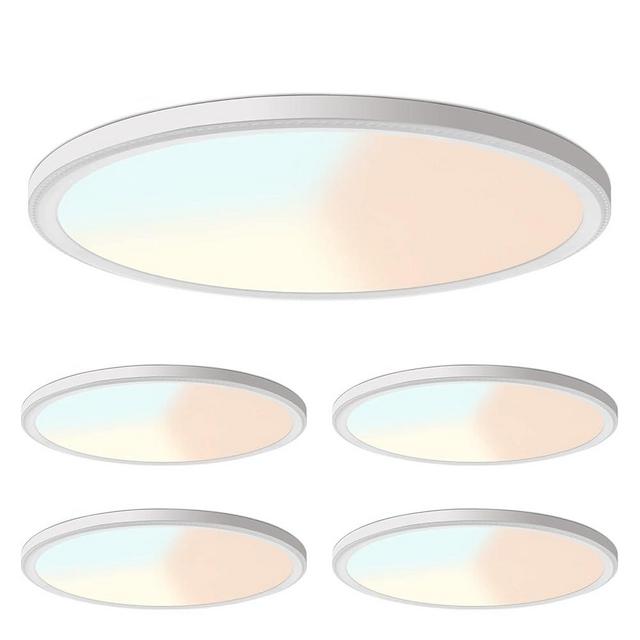 LZHOME 4Pack Led Ceiling Light, 42W 4500LM Ultra-Thin Surface Mount Light Fixtures, 15.8 Inch 3000K/4500K/6000K 3CCT Selectable Flush Mount Ceiling Light for Living Room, Bedroom, Kitchen…