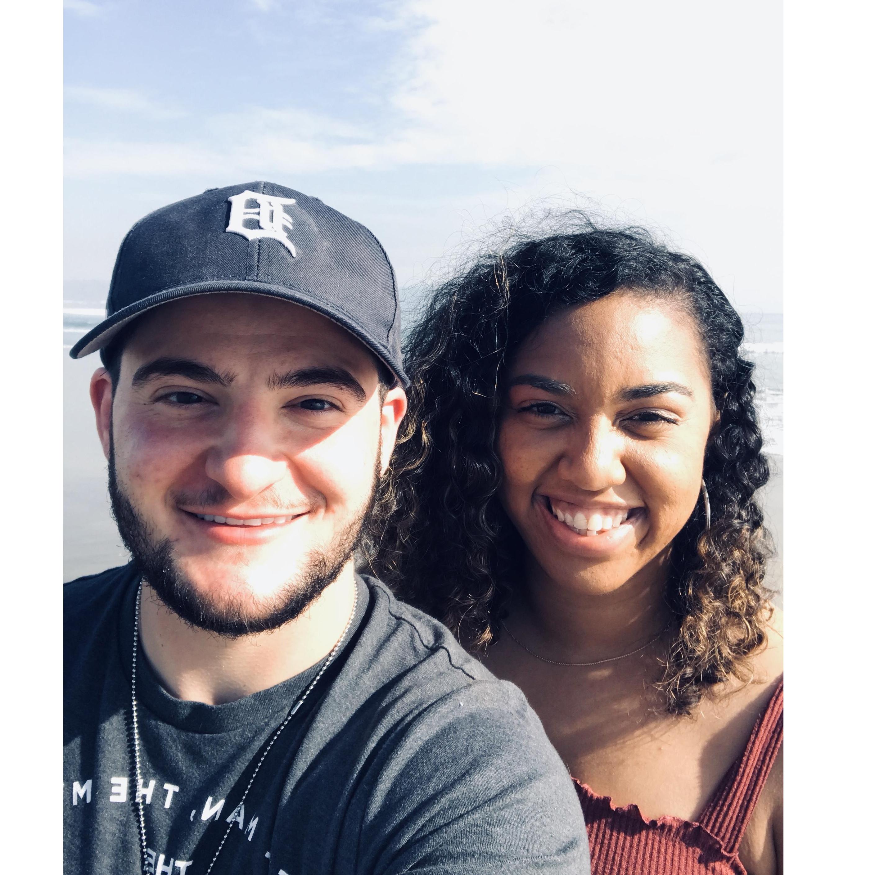 Our first trip together was to the beaches of San Diego.