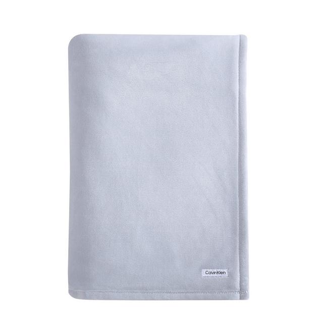 Calvin Klein Core Plush Solid Blanket, Queen