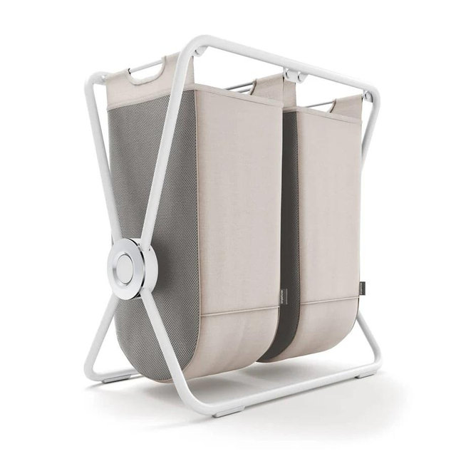 Single X-Frame Hamper - Double / White