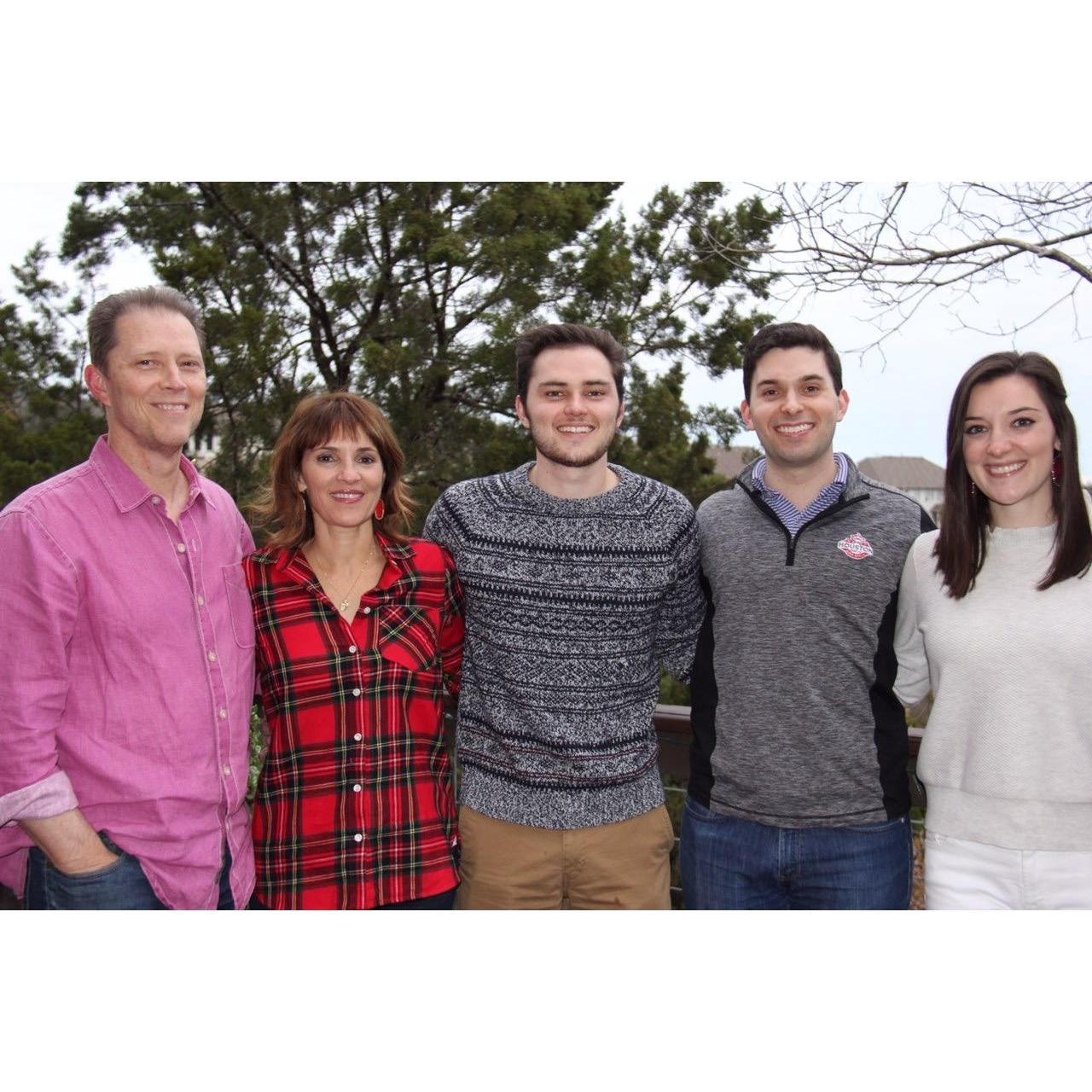 Corbett visited Allison's family in Austin for a Jeffries/Theriot Thanksgiving.