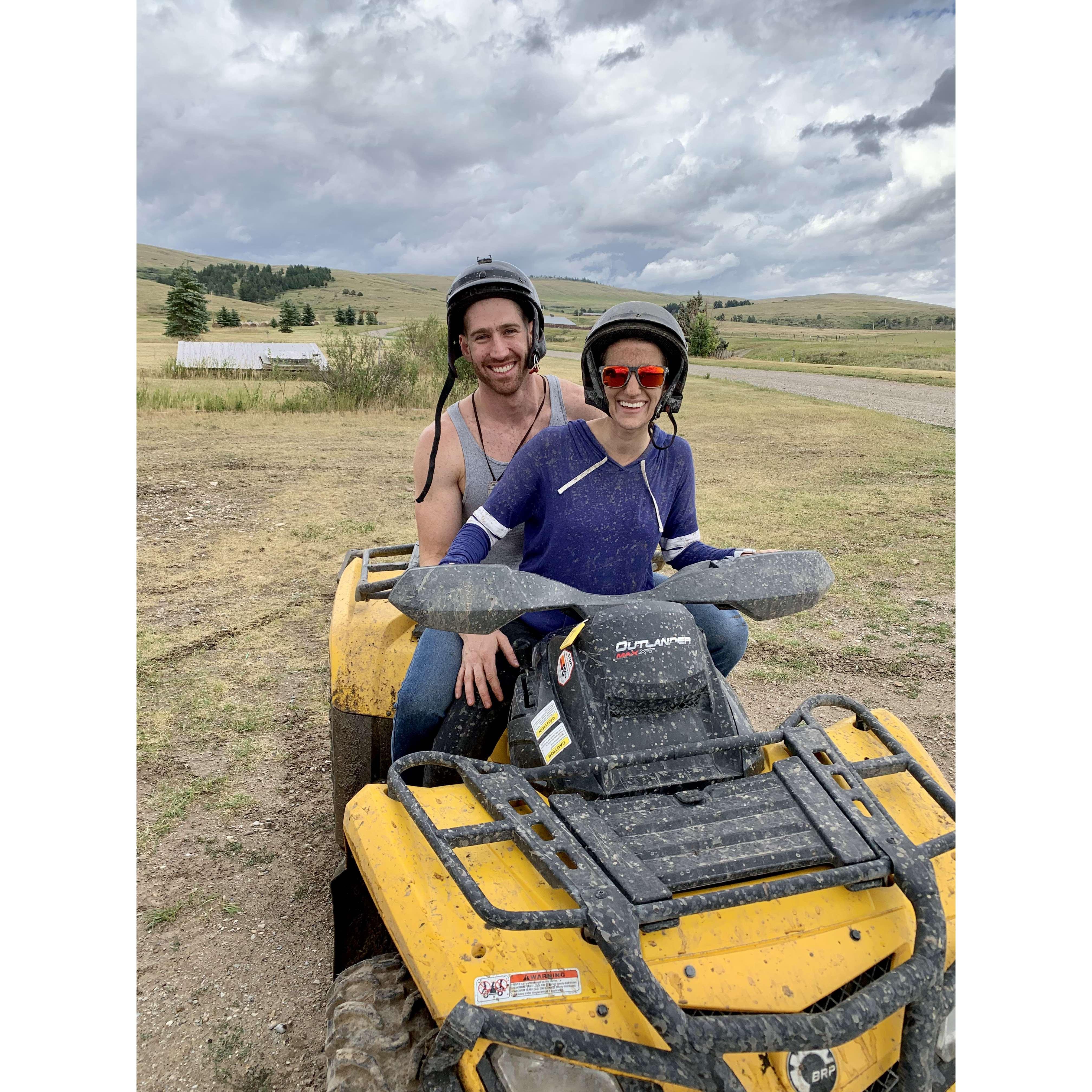 Meagan's first ATV ride