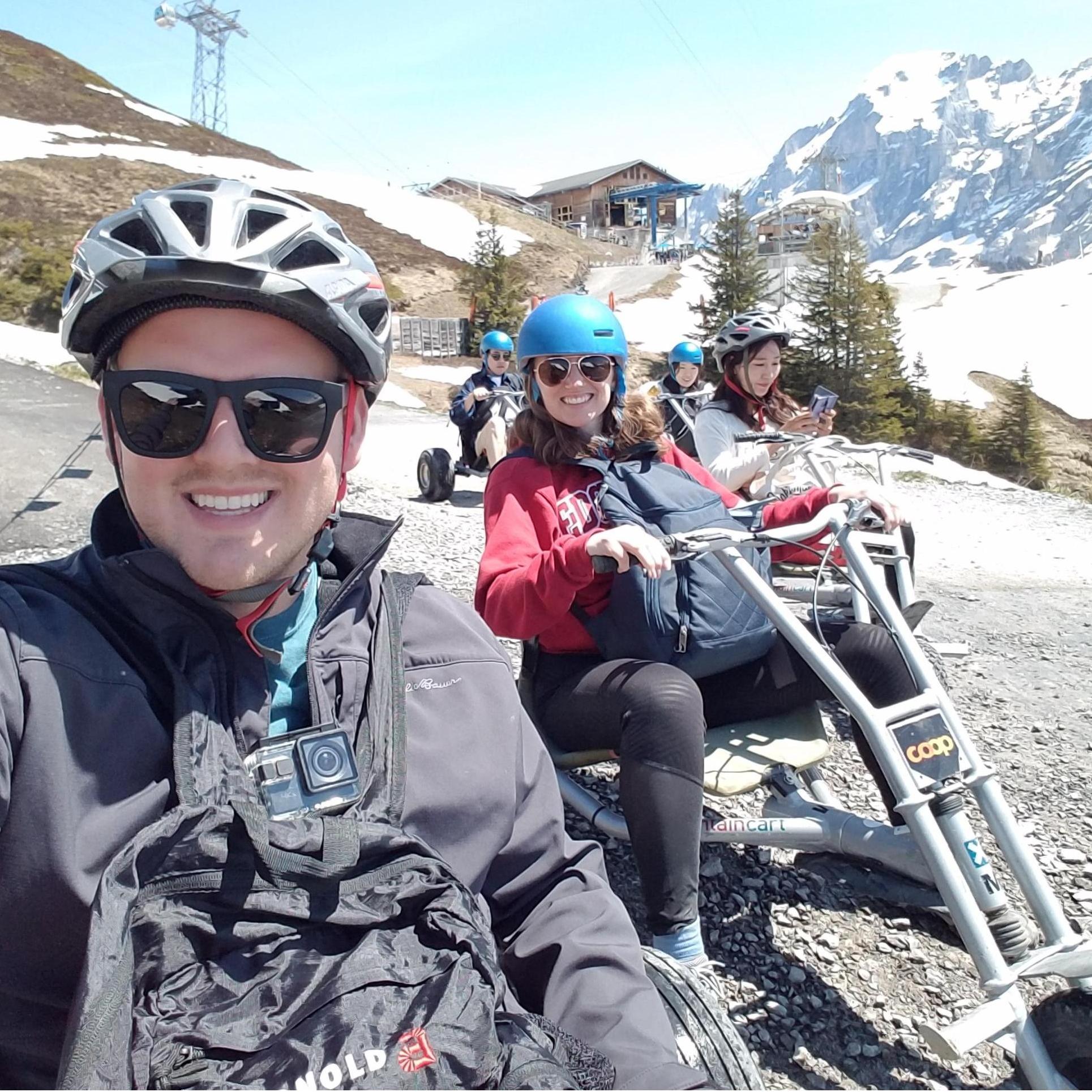 Rolling down the mountains in Switzerland