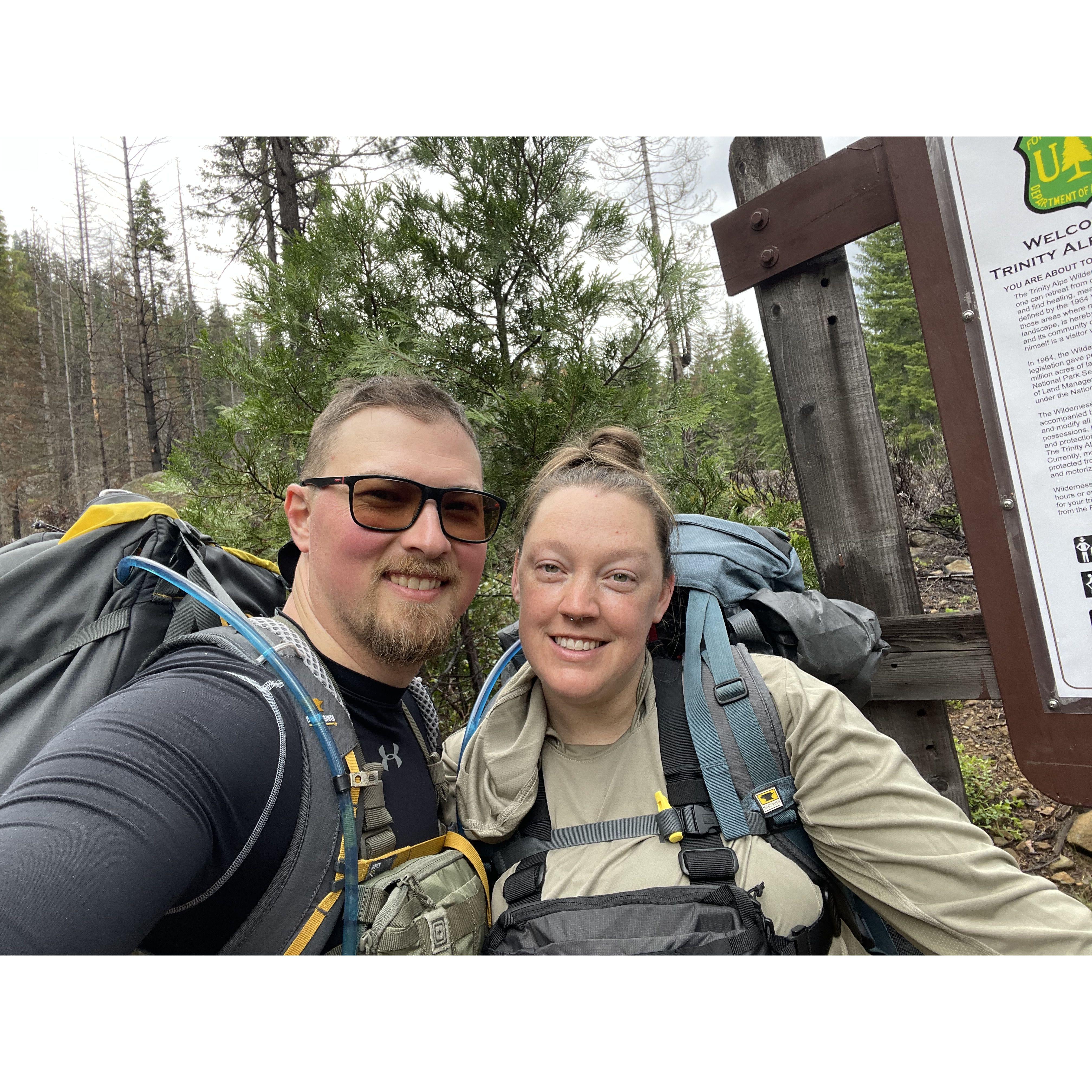 Union Creek backpacking trip - a first for Danielle!