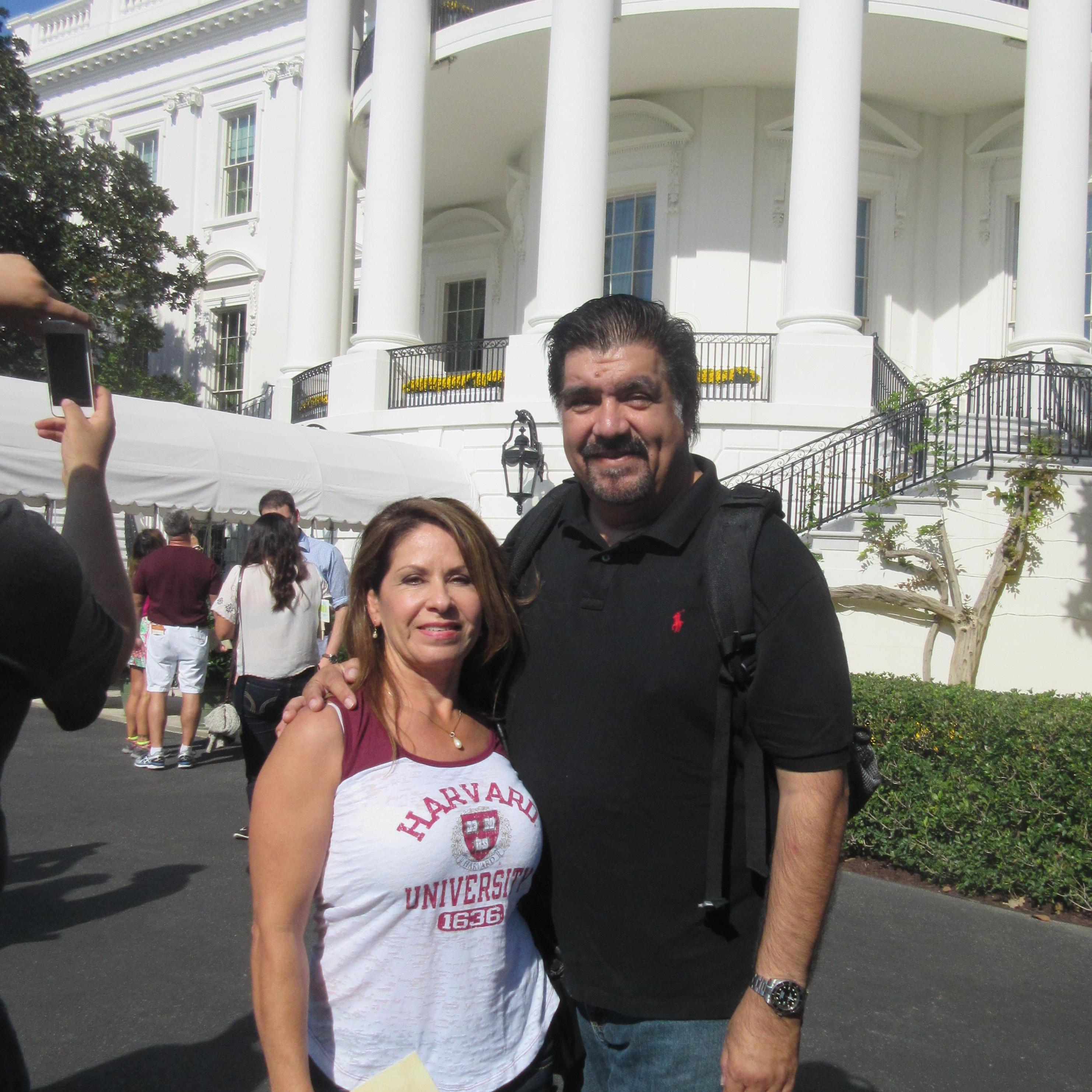 We knocked on the door forever, but Trump never answered the door... what up with that, we drove this far? Washington DC 2017