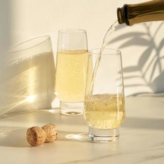 Weighted Stemless Champagne Flute, Set of 2