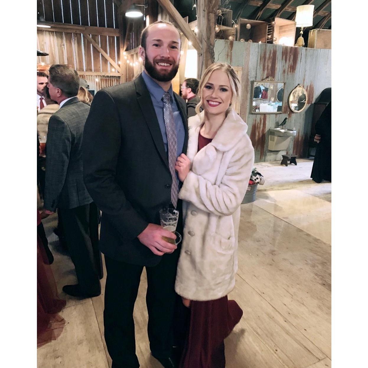 At the Matron of Honors wedding in 2019!