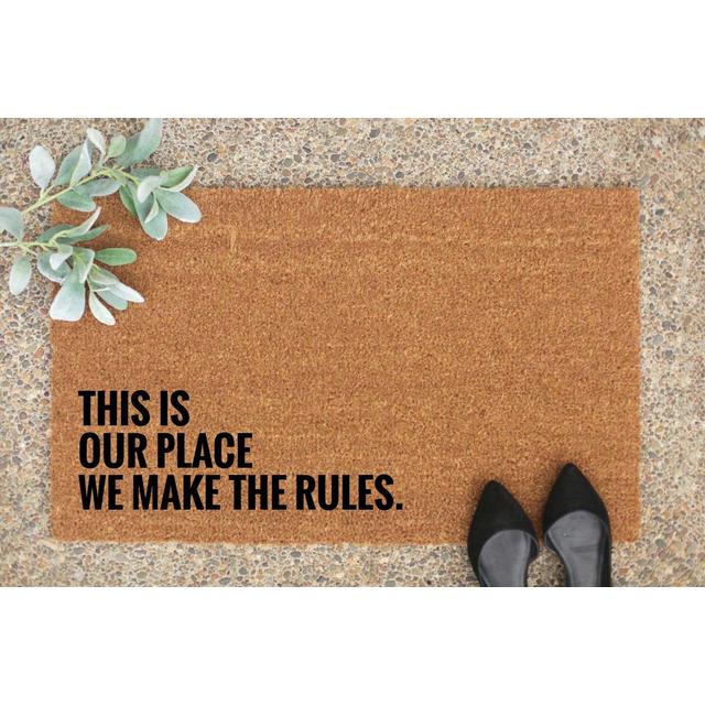 Lover door mat / this is our place we make...