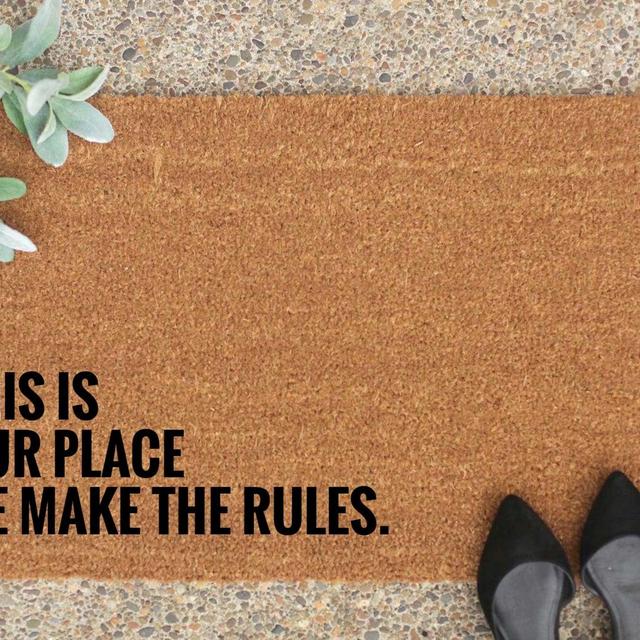 Lover door mat / this is our place we make...