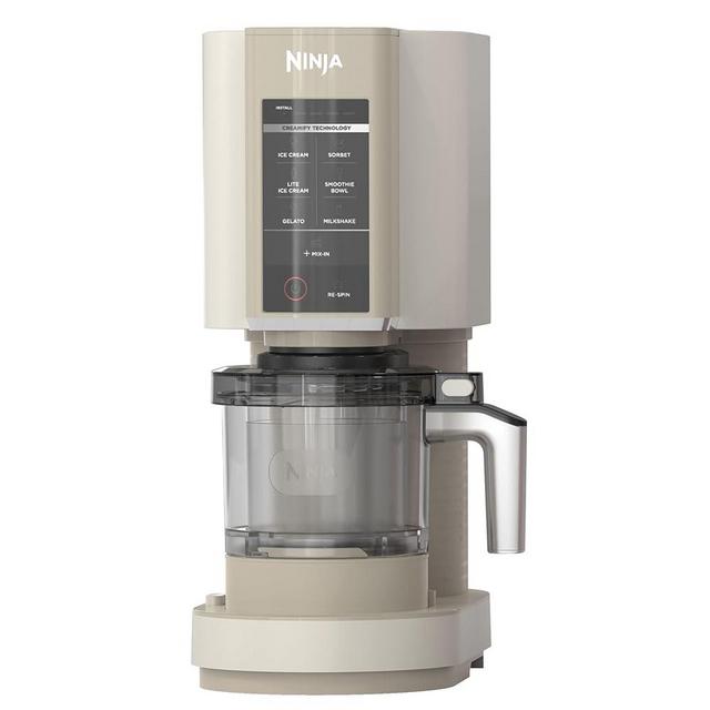 Ninja CREAMi Ice Cream Maker for Gelato, Mix-ins, Milkshakes, Sorbet, Smoothie Bowls, 7 One-Touch Programs, with (2) Pint Containers & Lids, Compact Size, Perfect for Kids, Coffee Cream, NC301SD