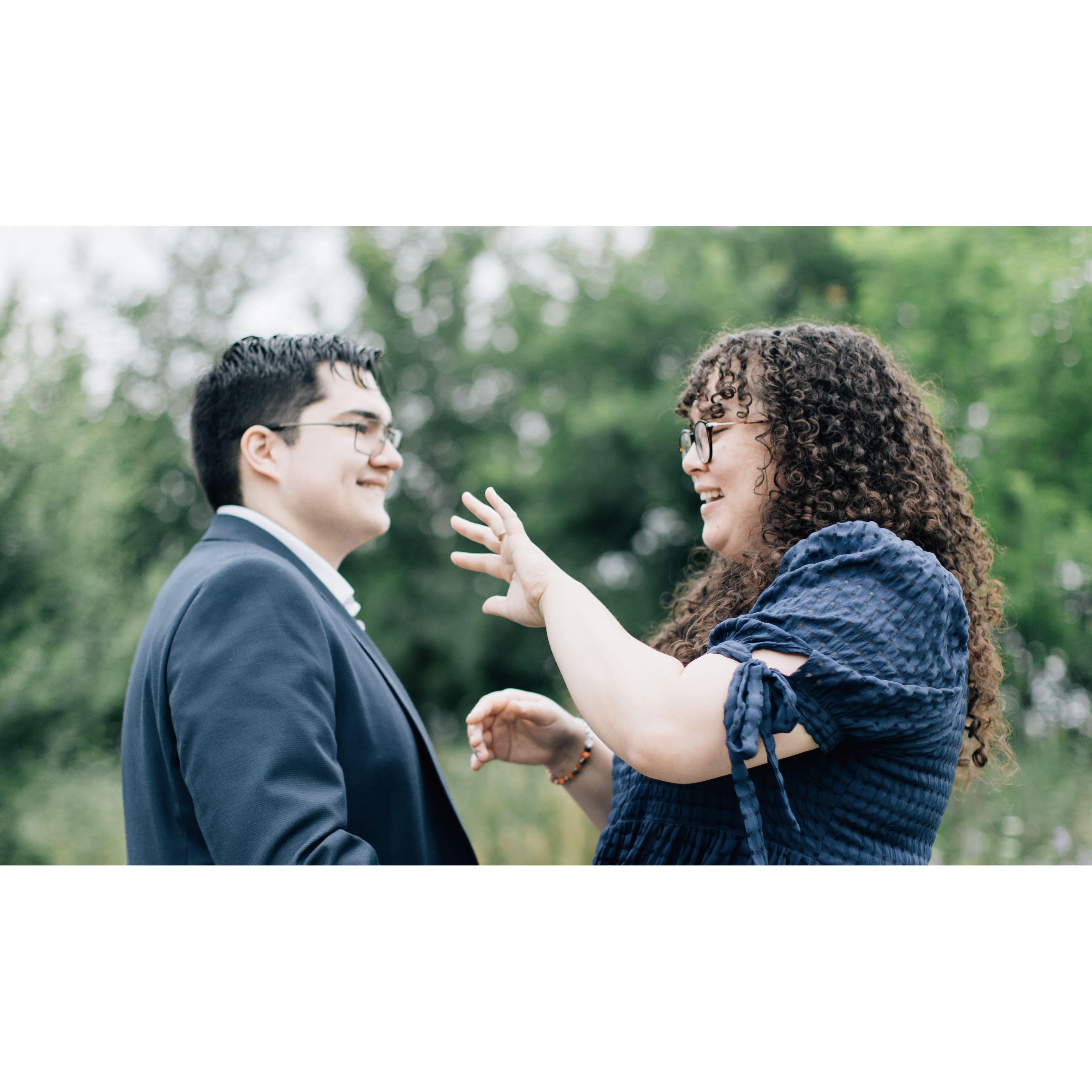 She said yes!