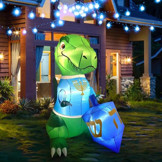 Dinokkah the Hanukkah Dinosaur Inflatable