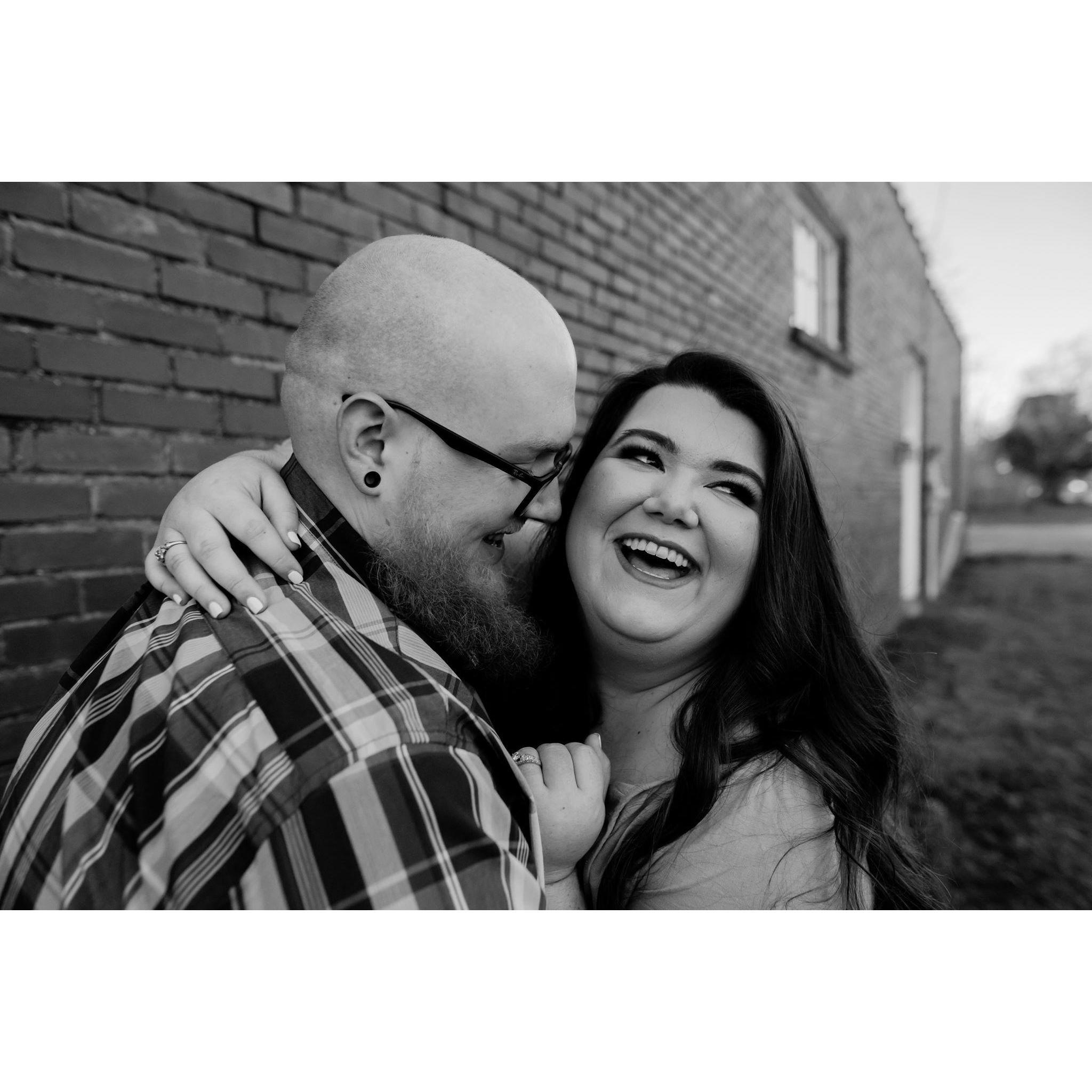 Giddy about spending forever with him