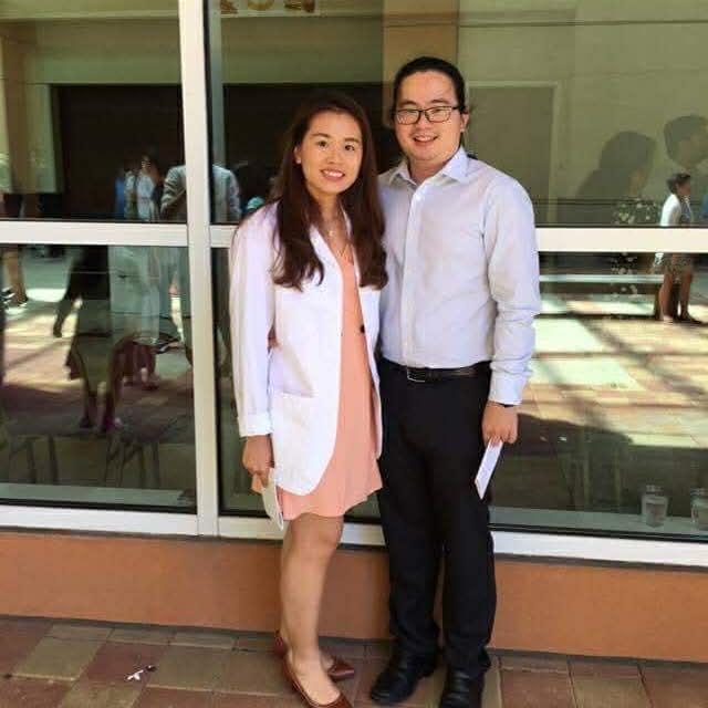 At Nga's White Coat Ceremony in 2017