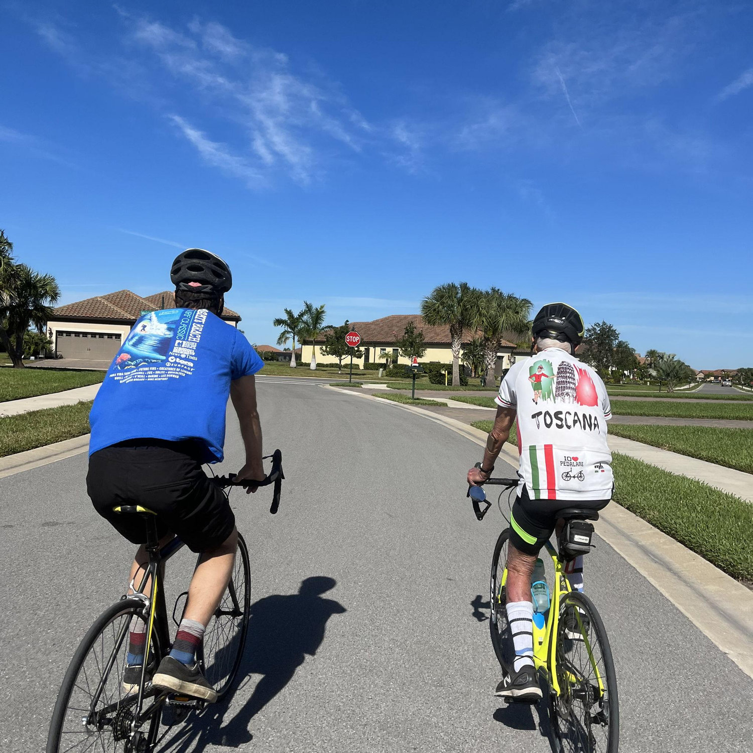 Danny and Grandpa out for a ride.