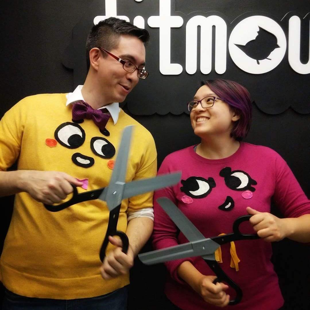 A Halloween party at work.