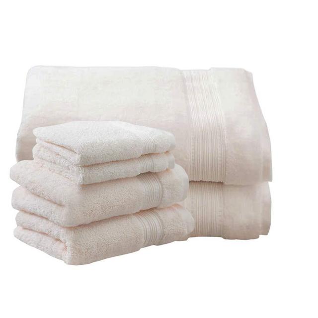 Charisma Luxury Hygro Cotton Extra Absorbent Ivory Hand & Wash Towels 4  Pack Set