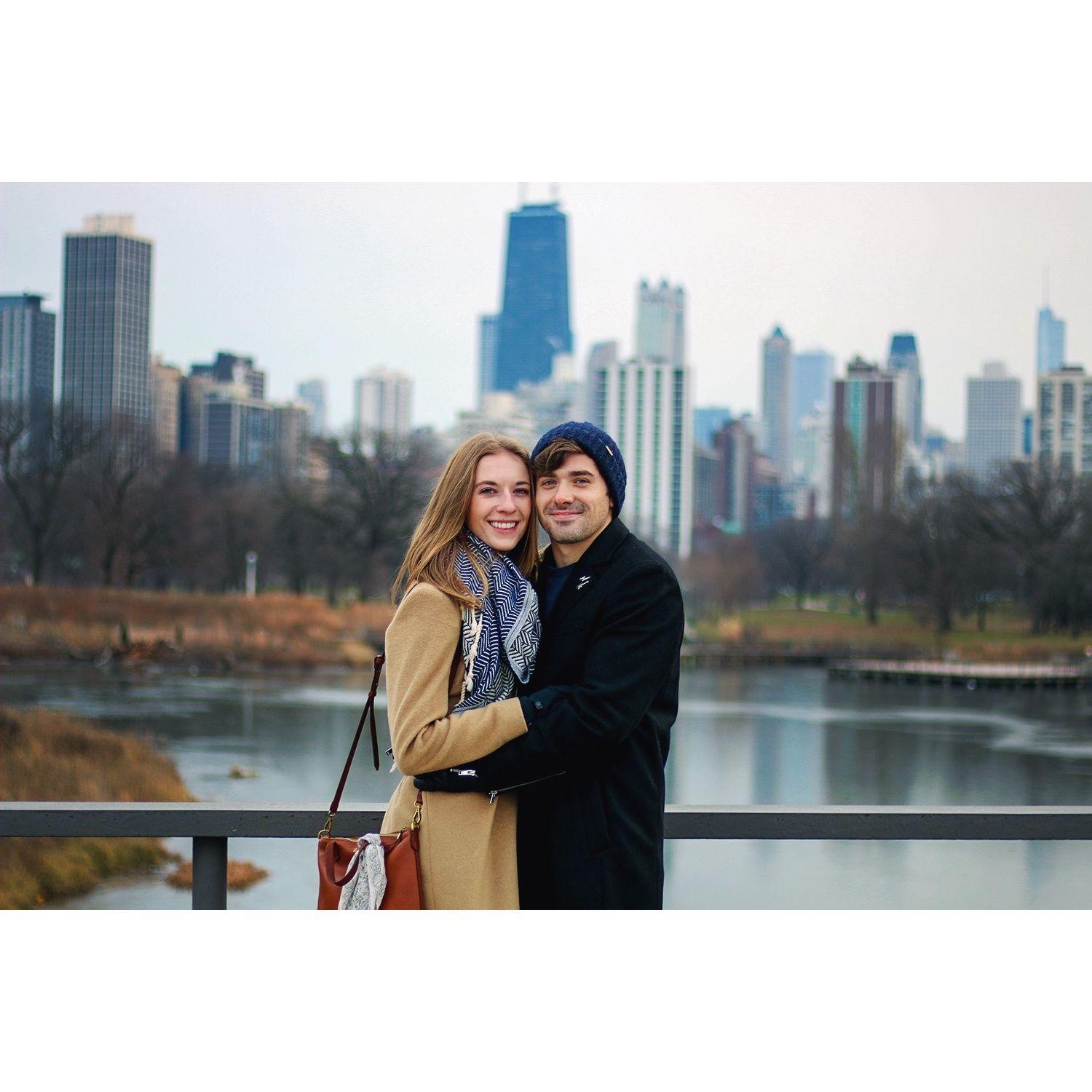 Savanna's first time visiting Eddy in Chicago – December 2019