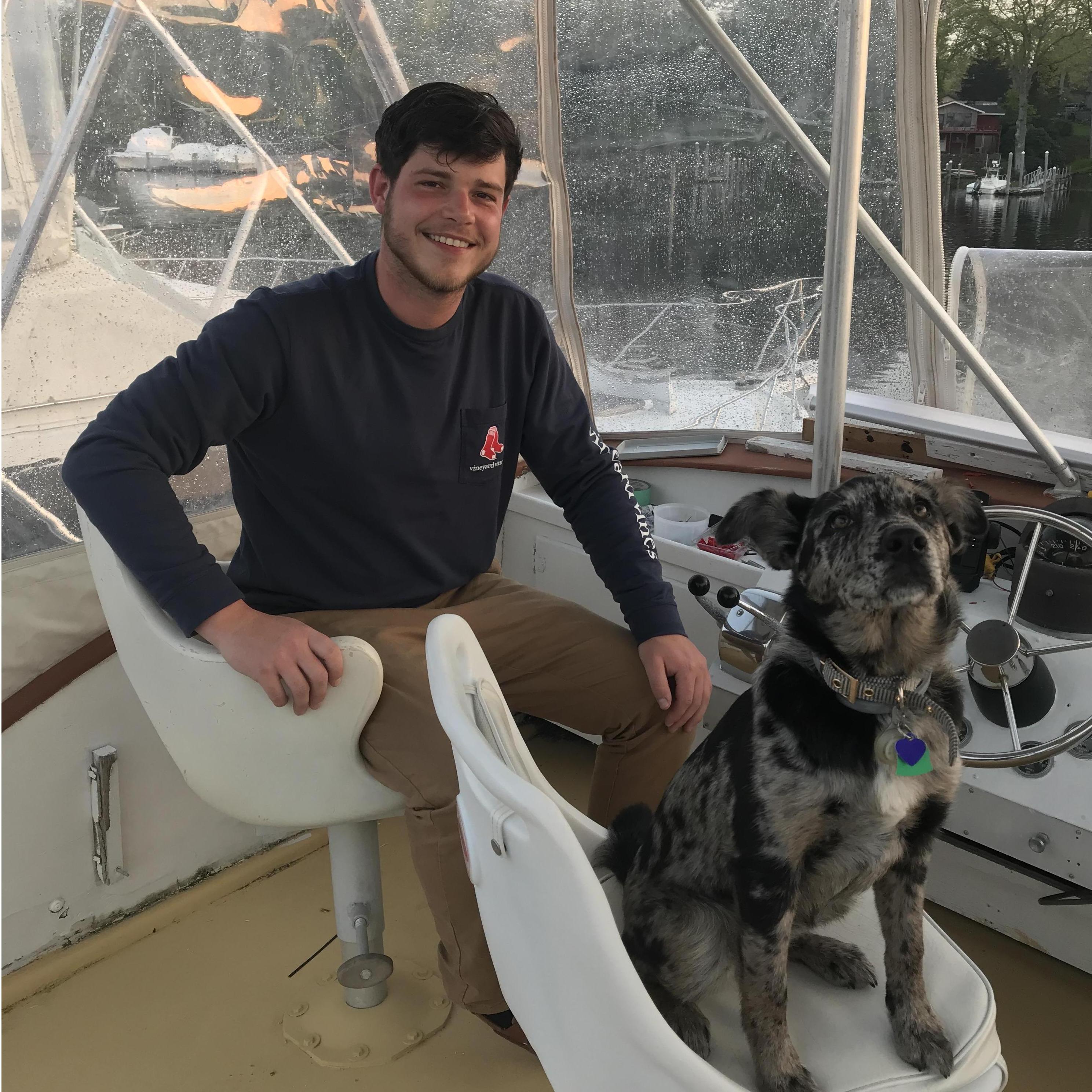 Captain Cody and his little First Mate!