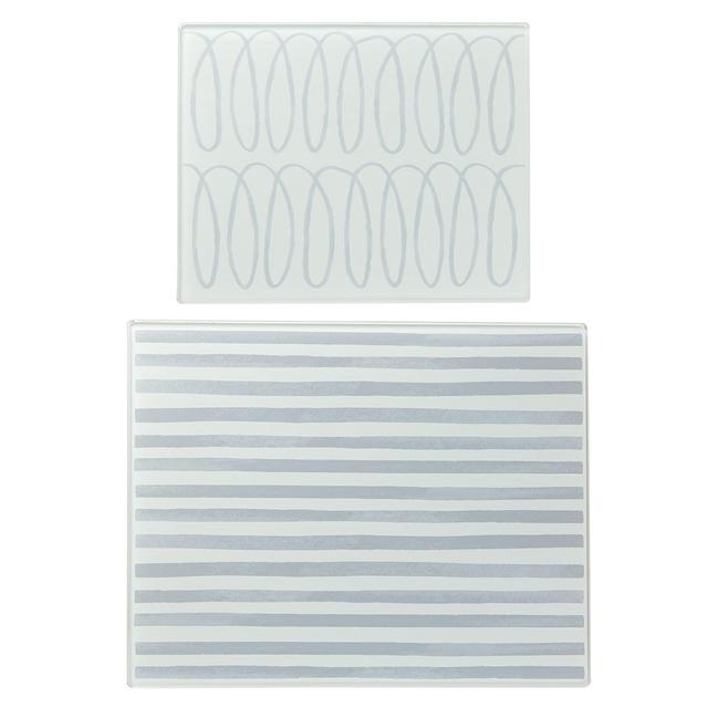 kate spade new york Charlotte Street Grey Glass Prep Boards