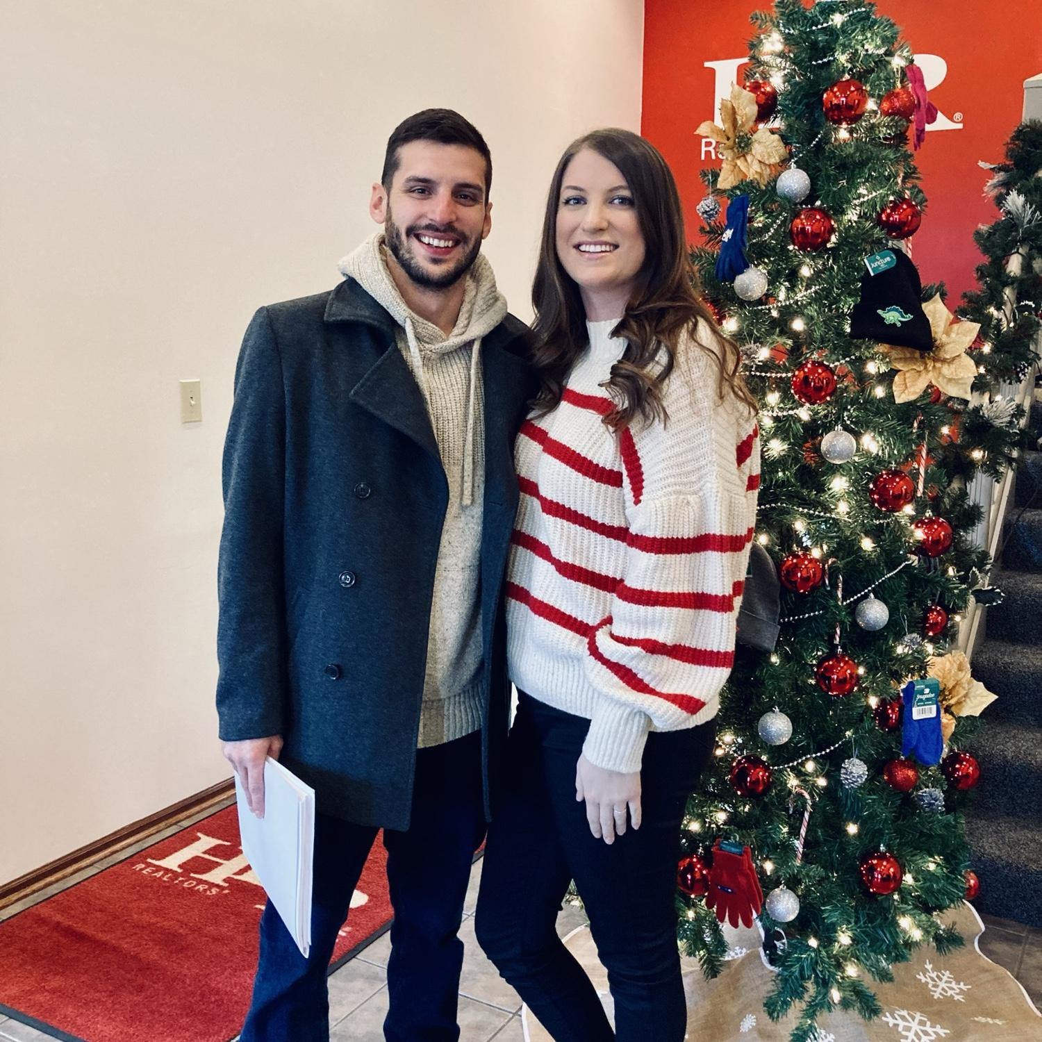 When we closed on our house together- December 2021