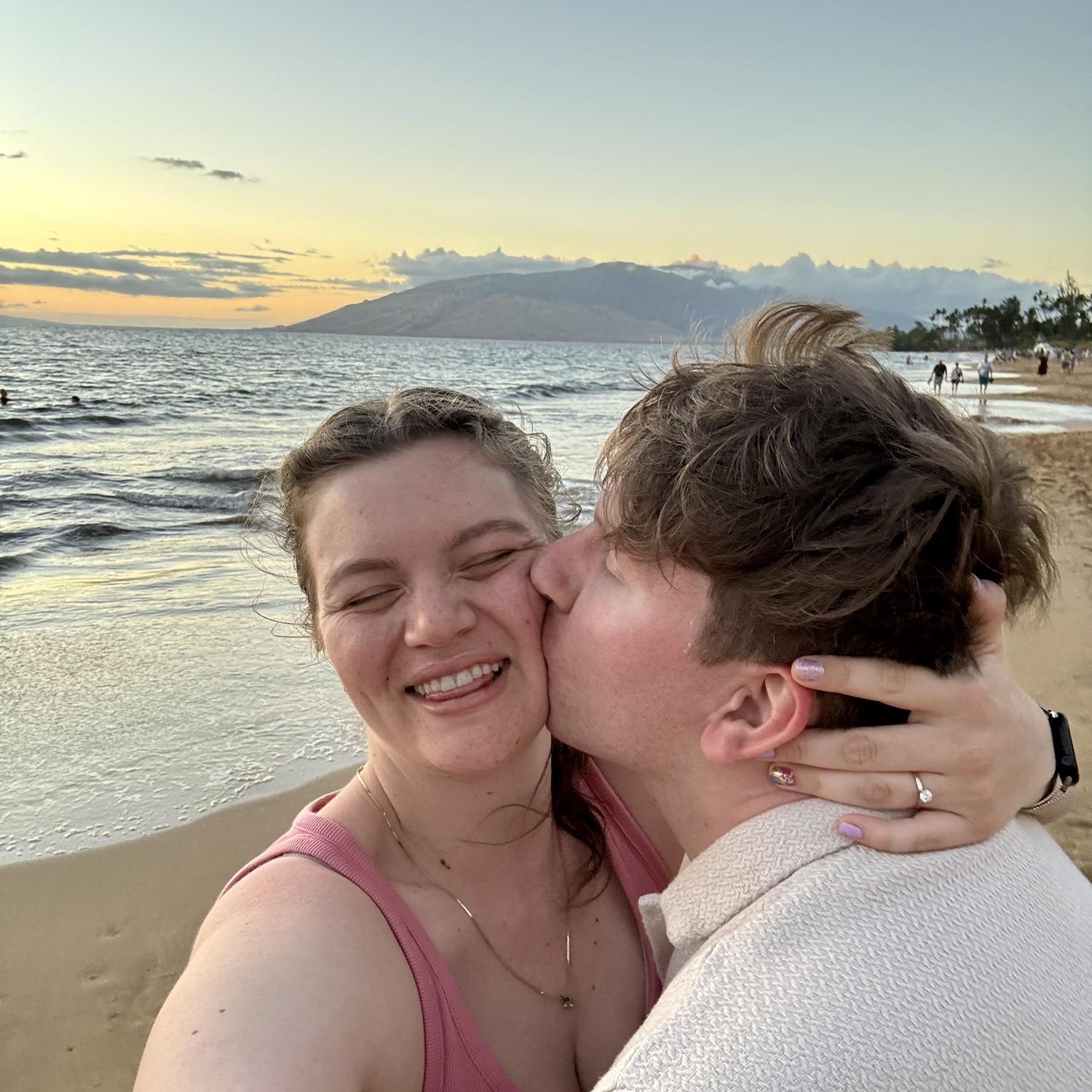 Maui trip a week after getting engaged!