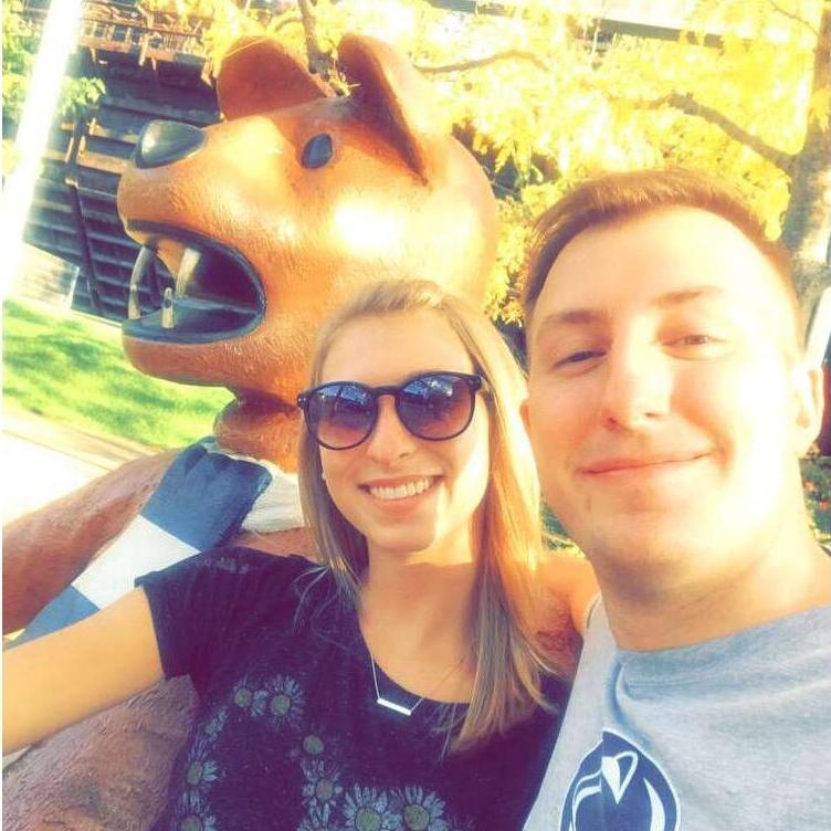 Our first picture together - taken in September 2017 at Steel Stacks in Bethlehem, PA!