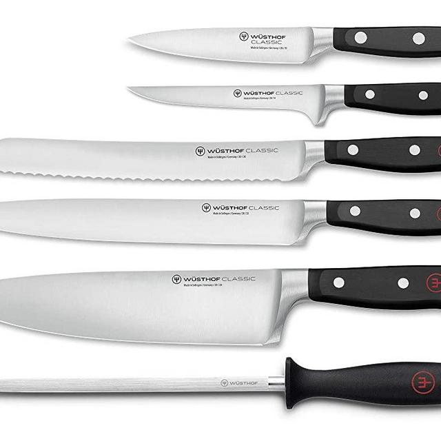 Wusthof 1120160602 CLASSIC Six Piece Cook's Set 6, Black