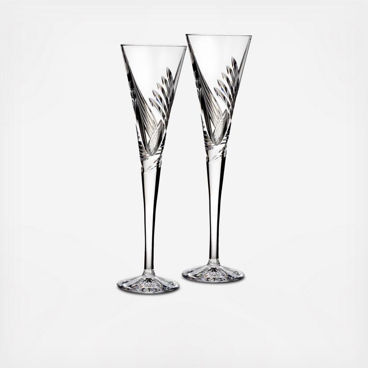 Waterford Lismore Toasting Flutes, Set of 2: Champagne Flutes: Champagne  Glasses