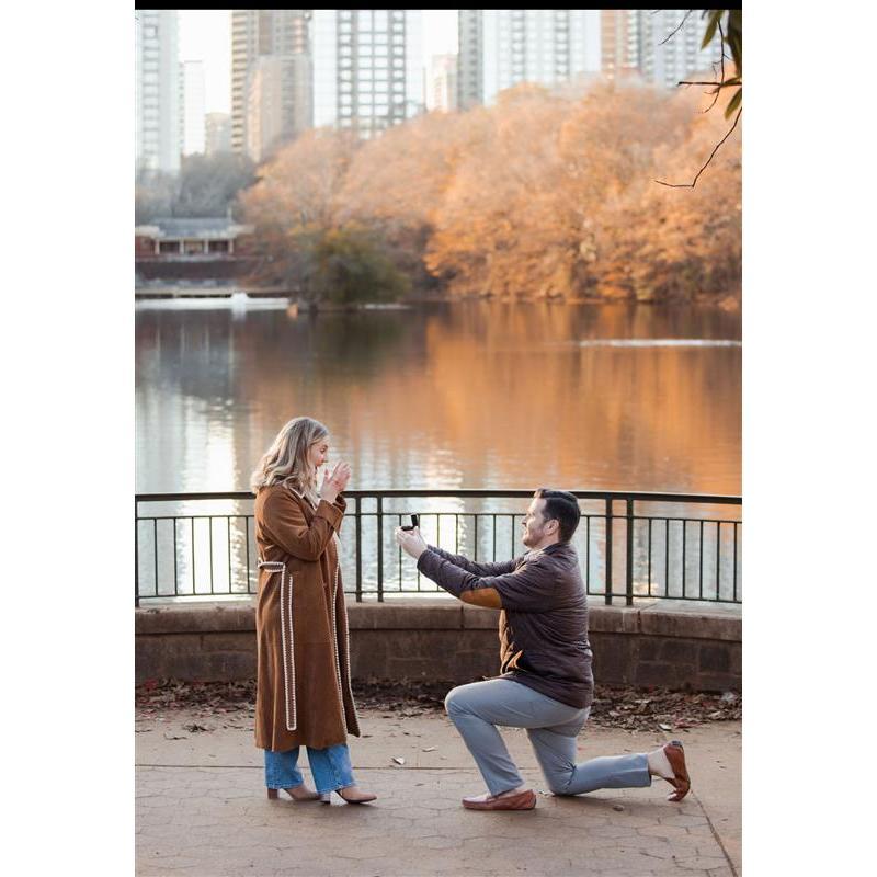 What started as a walk through the park in September 2023 led to a proposal in December 2024!