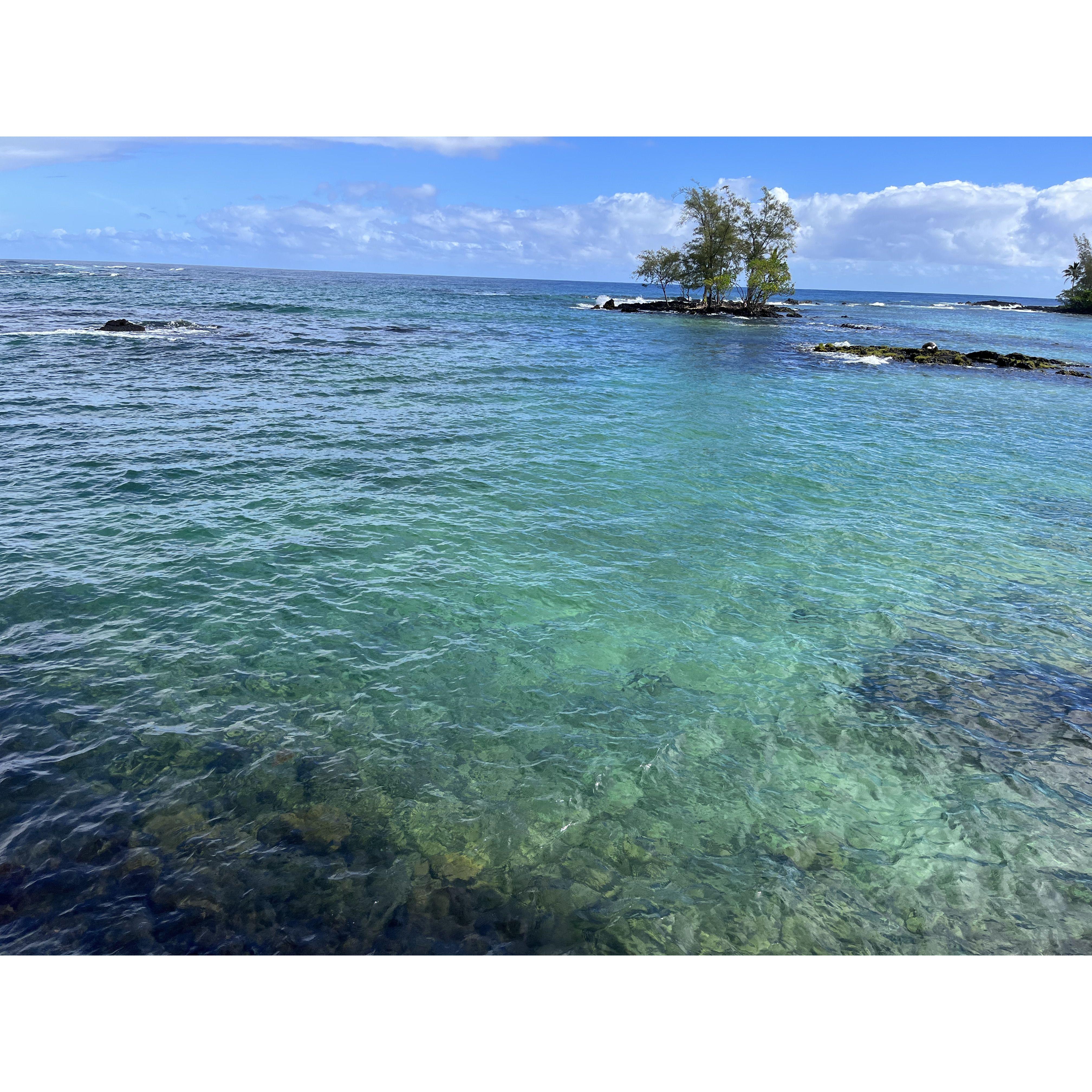 Beautiful water in Hawaii.