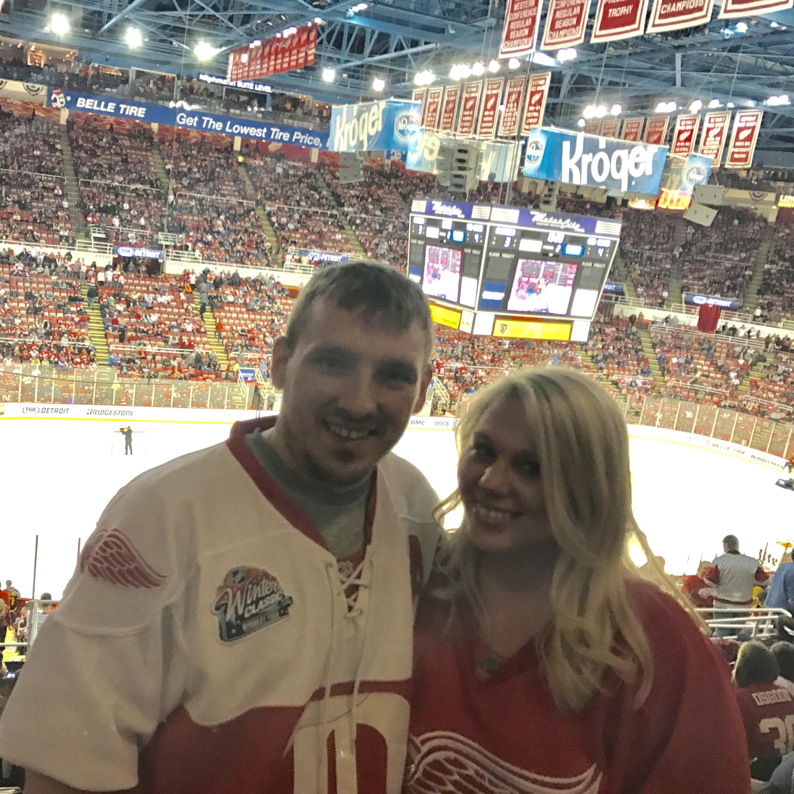 Our first date and last game at The Joe