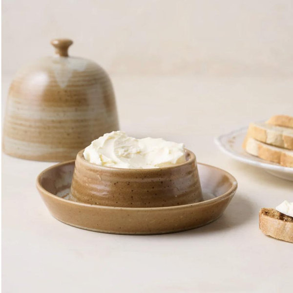 French Grey Reduction Fire Butter Dish
