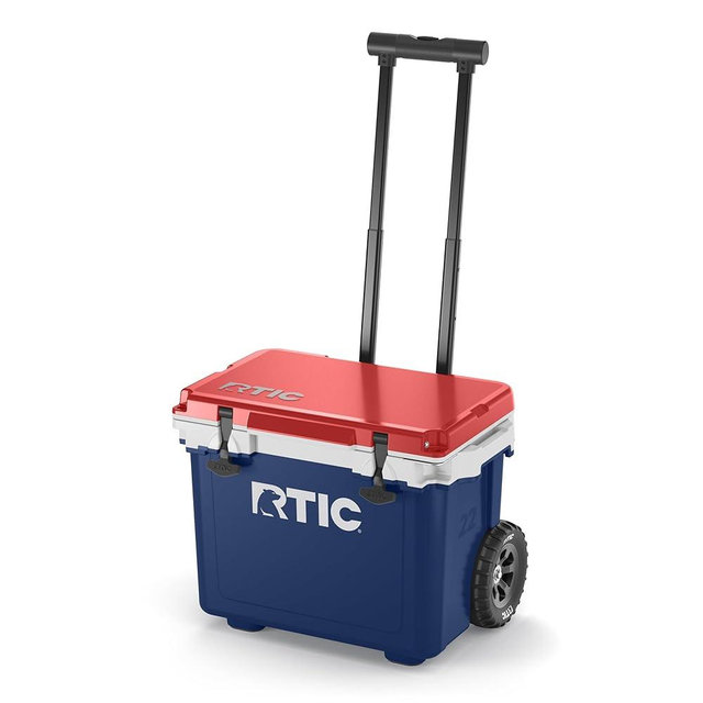 RTIC 22 QT Ultra-Light Wheeled Cooler with Handle, Hard Insulated Portable Ice Chest Box for Beach, Drink, Beverage, Camping, Picnic, Fishing, Boat, Barbecue