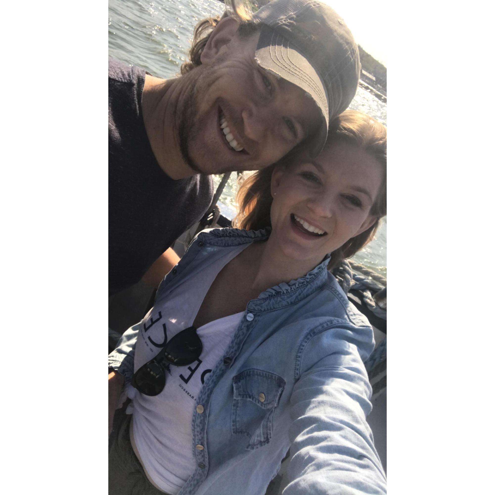 While living in the middle of Lake Superior.. having a boat is the must. Boat ride on the "new" boat!