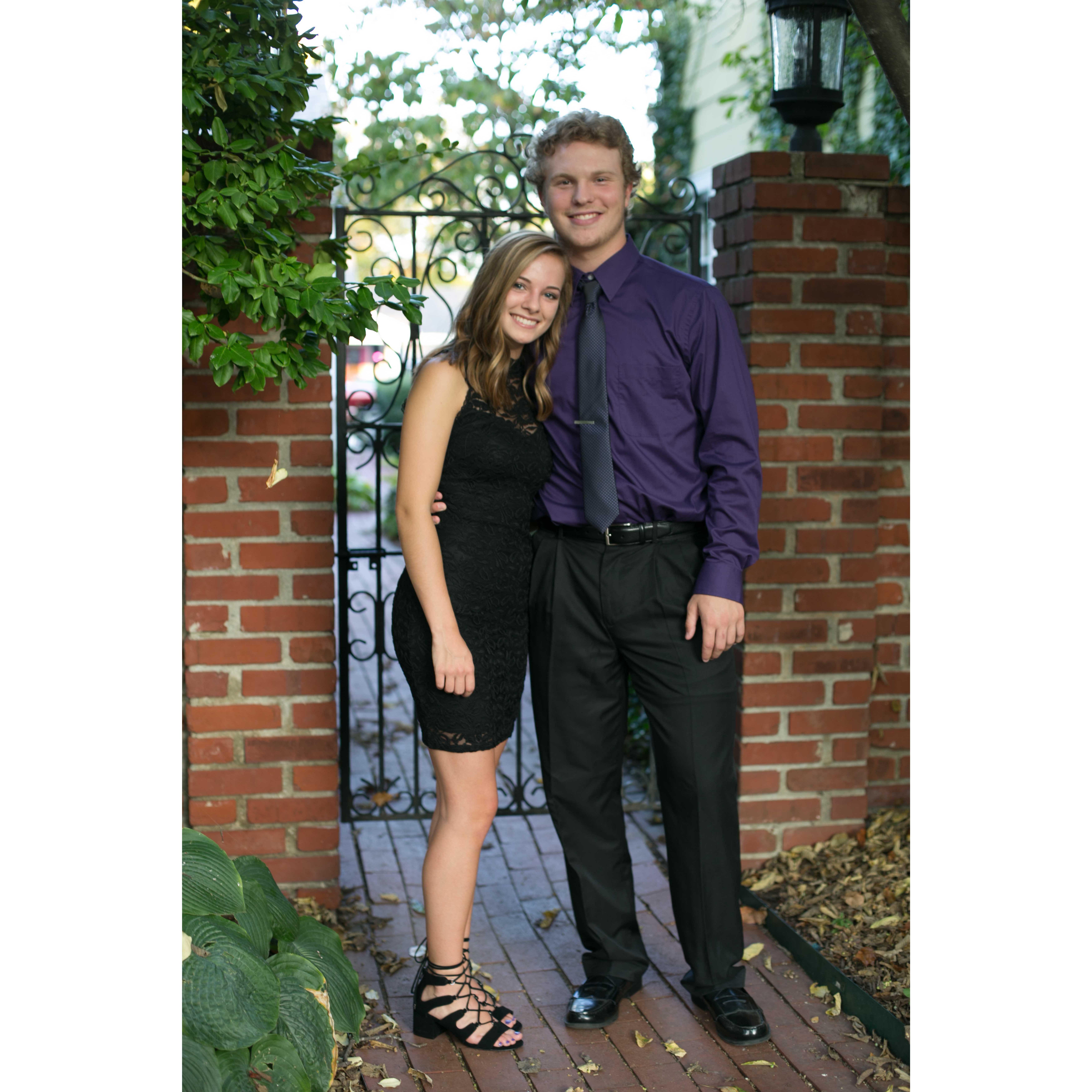 Senior year homecoming (1st official day of dating)