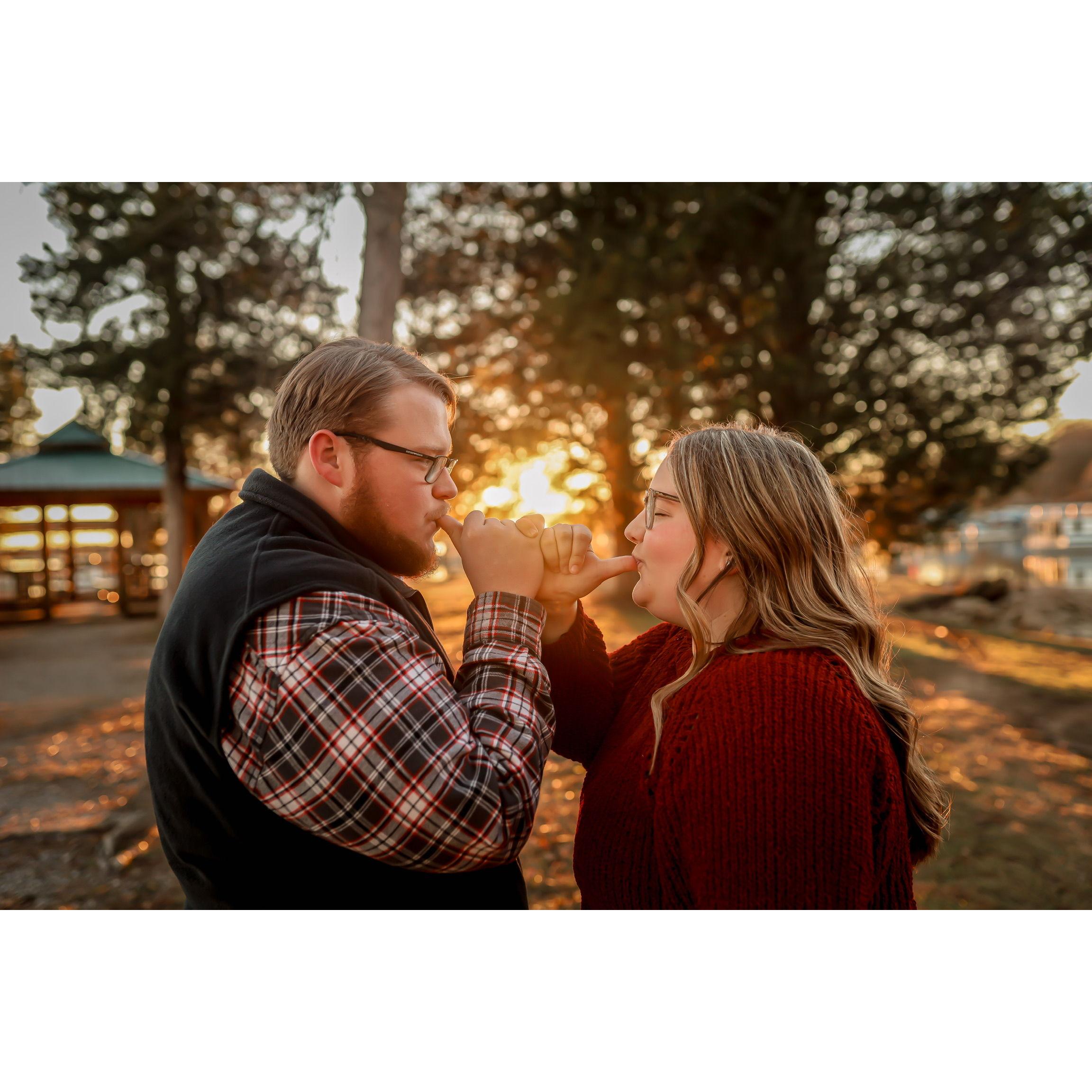 December 2023 - Fun Fact!! We have pinky promised like this our whole relationship and never broken any pinky promises. We plan to seal our vows like this too!