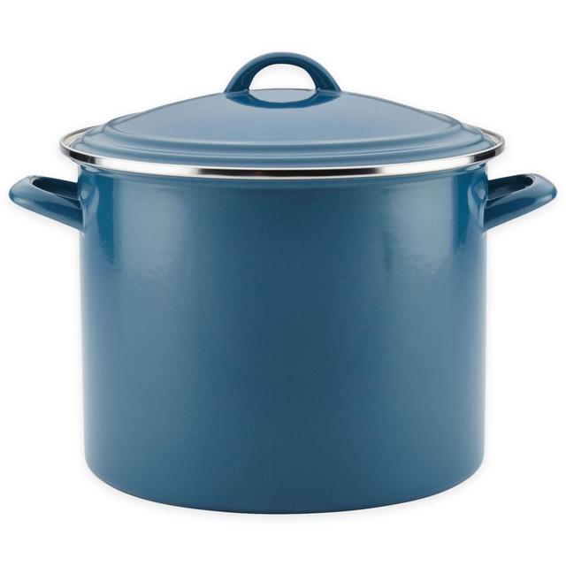 Ayesha Curry™ Enamel on Steel 12 qt. Stock Pot in Twilight Teal