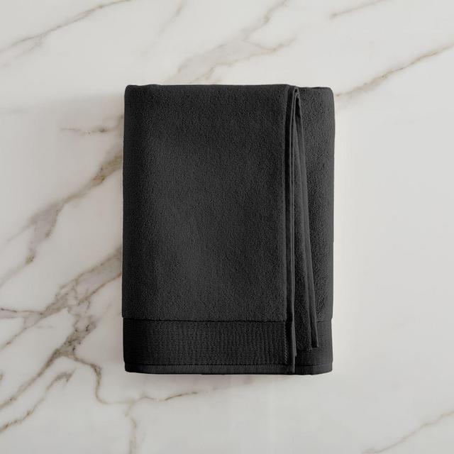 Plush Fibrosoft Organic Towel, Bath Towel, Black