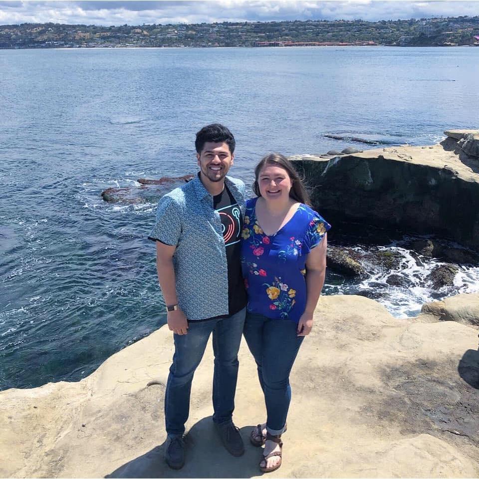 Right before Felix proposed. La Jolla Cove.