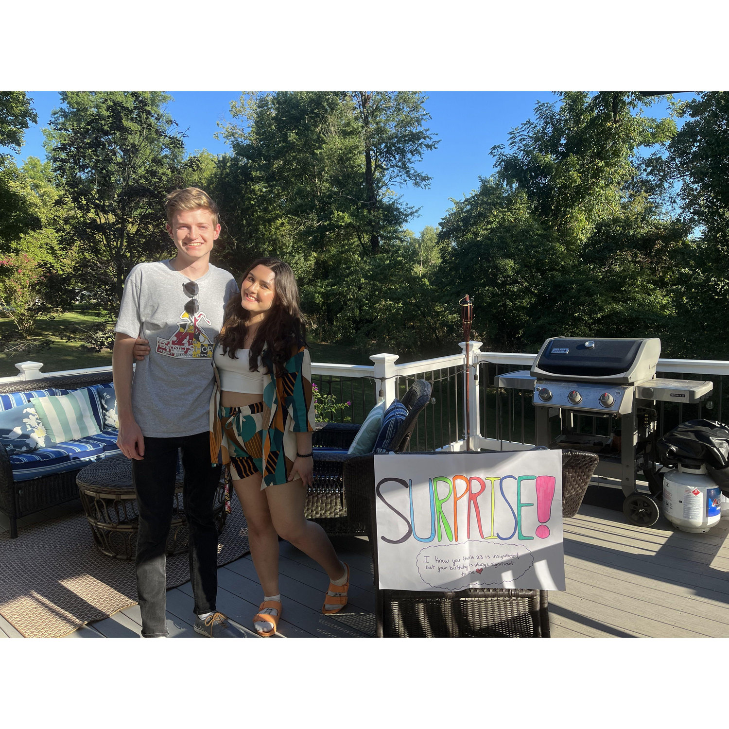 Angelica flew out Maryland to surprise Kurt for his birthday in 2023. She planned this with the help of his parents, Susan and Kyle.