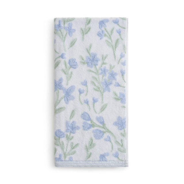 Peri Home Bath Towel Blue Floral