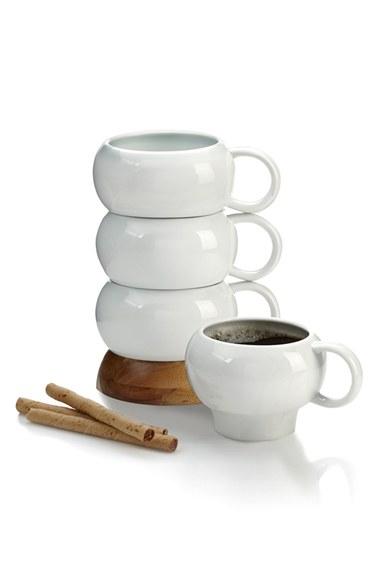 Bulbo Set of 4 Stacked Coffee Mugs
