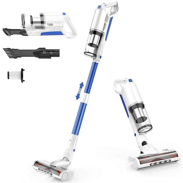 Cordless Vacuum Cleaner, whall Upgraded 22Kpa Suction 280W Brushless Motor 4 in 1 Cordless Stick Vacuum Cleaner, Lightweight Handheld Vacuum for Home Pet Hair Carpet Hard Floor,up to 53mins Runtime