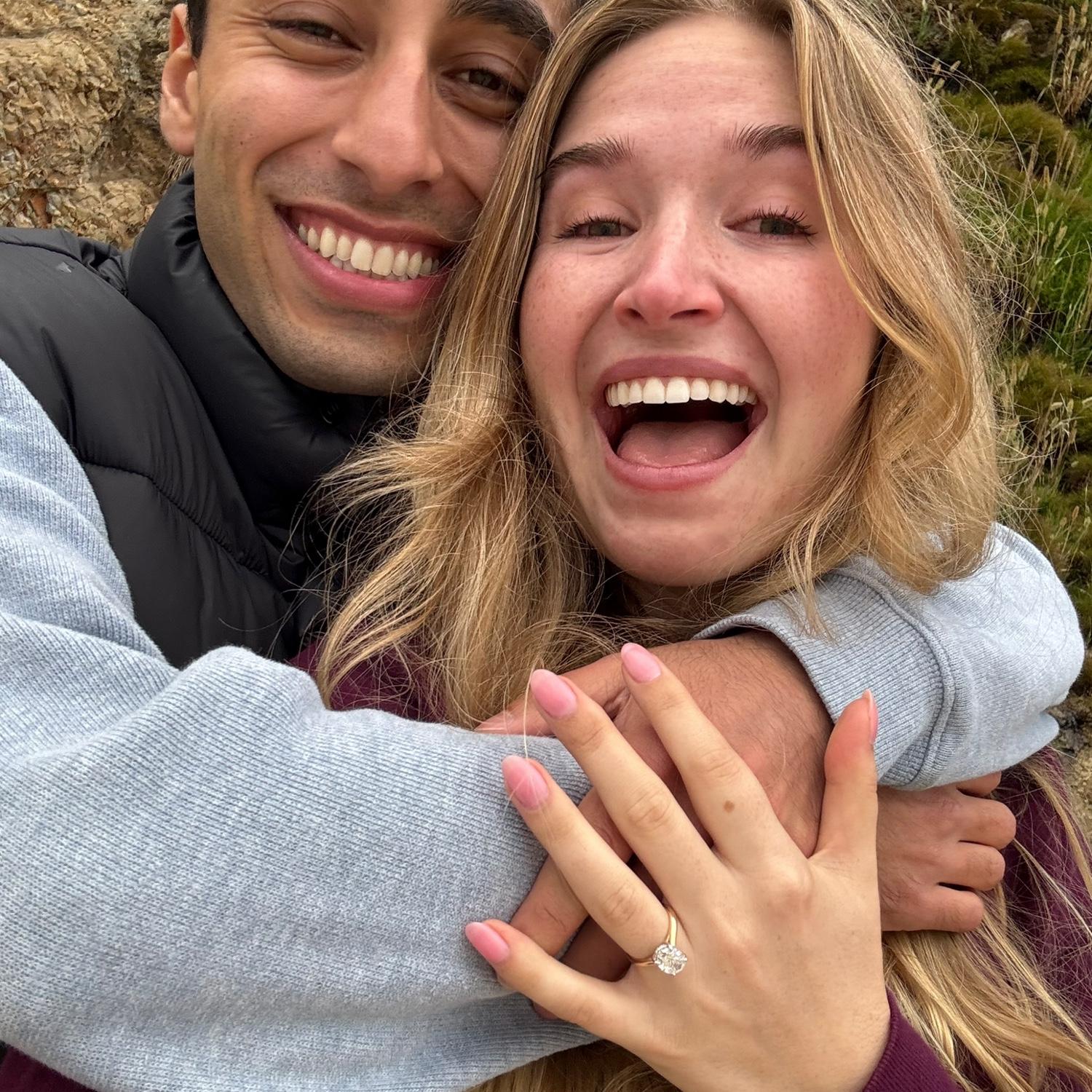 Engaged in Half Moon Bay 8/1/25