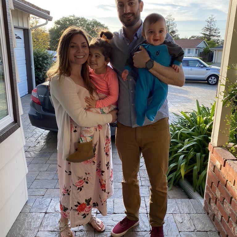 With Jake's niece and nephew, Olivia & Beau